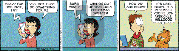 Garfield - Friday December 8, 2023 Comic Strip