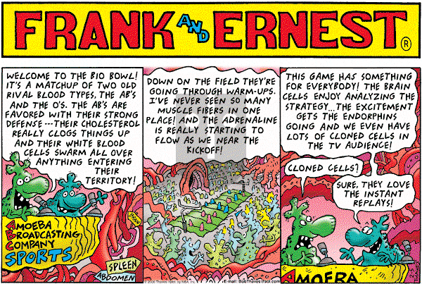 Frank and Ernest on Sunday February 5, 2006 Comic Strip