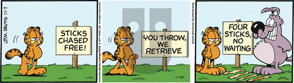 Garfield on Monday November 7, 2011 Comic Strip