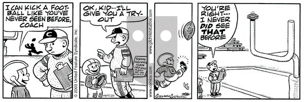 Nancy on Tuesday September 23, 2003 Comic Strip