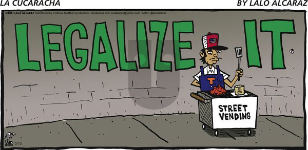 La Cucaracha on Sunday March 12, 2017 Comic Strip