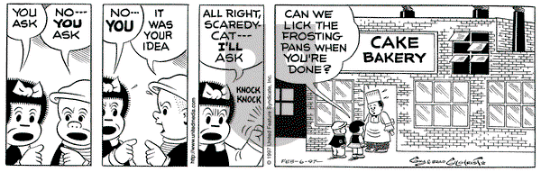 Nancy on Thursday February 6, 1997 Comic Strip
