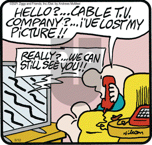 Ziggy on Friday March 12, 2021 Comic Strip