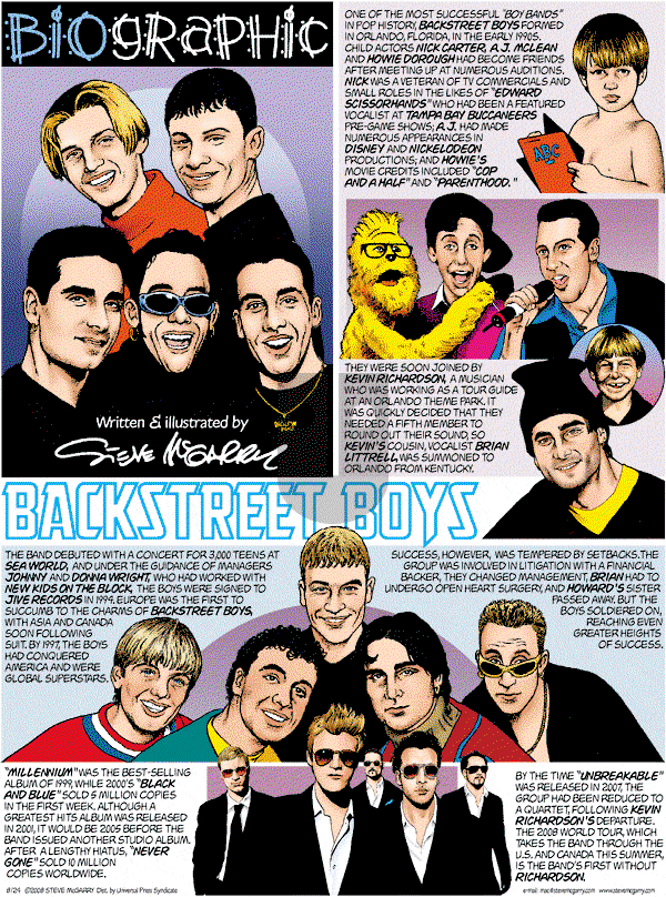Biographic on Sunday August 24, 2008 Comic Strip