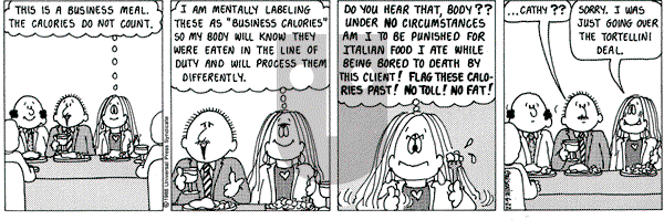 Cathy Classics on Wednesday June 22, 1988 Comic Strip