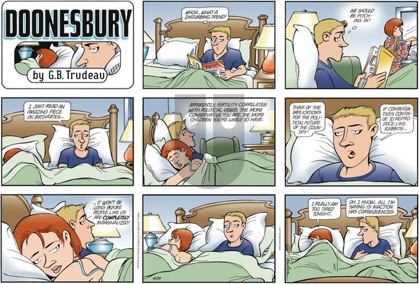 Doonesbury on Sunday April 23, 2006 Comic Strip