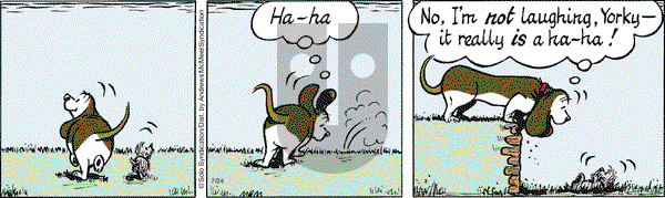 Fred Basset on Tuesday July 24, 2018 Comic Strip