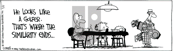 The Buckets on Saturday April 5, 1997 Comic Strip