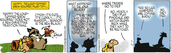 Over the Hedge on Saturday December 12, 2009 Comic Strip