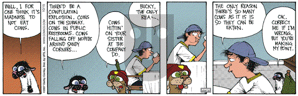 Get Fuzzy on Monday October 15, 2007 Comic Strip