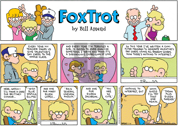 FoxTrot on Sunday February 10, 2008 Comic Strip