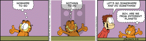 Garfield on Friday September 8, 2017 Comic Strip