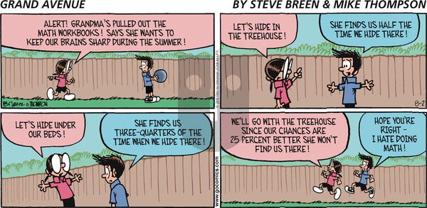Grand Avenue on Sunday August 2, 2015 Comic Strip