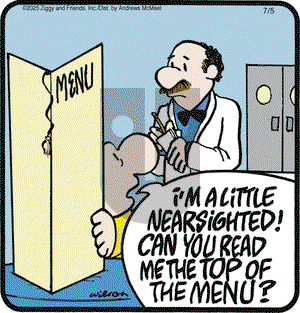Ziggy on Saturday July 5, 2025 Comic Strip
