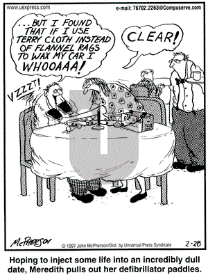 Close to Home on Tuesday May 11, 1999 Comic Strip
