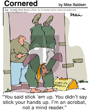 Cornered - Saturday August 6, 2011 Comic Strip