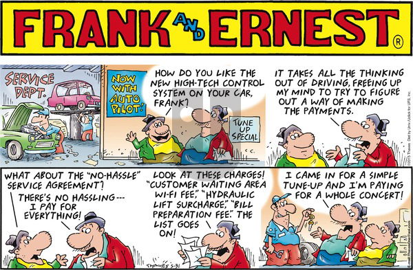 Frank and Ernest on Sunday May 31, 2015 Comic Strip