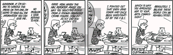 Doonesbury on Friday July 13, 1979 Comic Strip