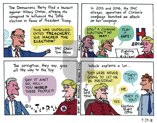 Ted Rall on Friday April 27, 2018 Comic Strip