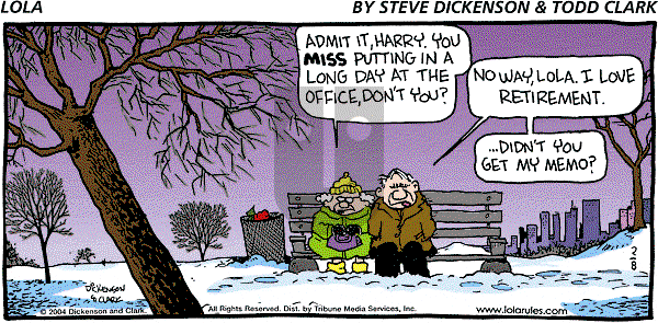 Lola on Sunday February 8, 2004 Comic Strip