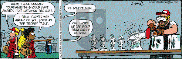 Cleats on Thursday June 24, 2004 Comic Strip