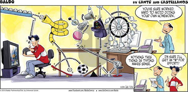 Baldo on Sunday April 24, 2016 Comic Strip