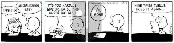 Peanuts on Wednesday December 7, 1983 Comic Strip