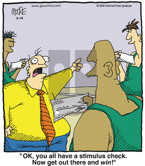 In the Bleachers on Monday March 16, 2009 Comic Strip