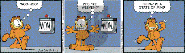 Garfield on Monday February 12, 2018 Comic Strip