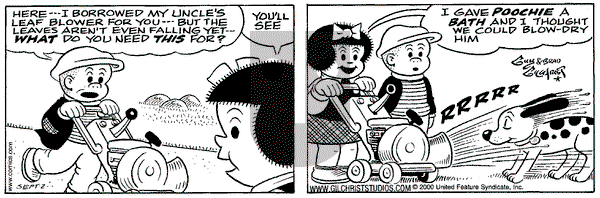 Nancy on Saturday September 2, 2000 Comic Strip