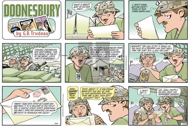 Doonesbury on Sunday March 16, 2003 Comic Strip