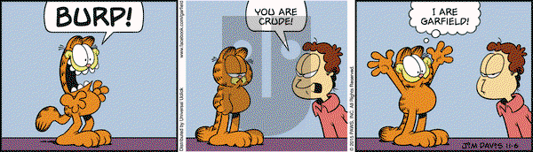 Garfield on Friday November 6, 2015 Comic Strip