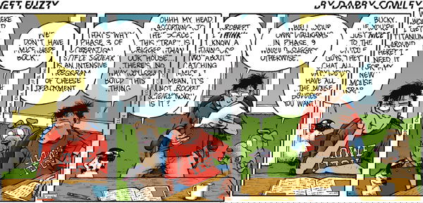 Get Fuzzy on Sunday November 4, 2001 Comic Strip