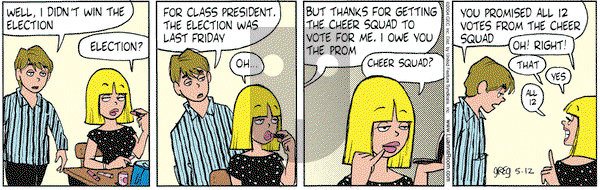 Luann on Thursday May 13, 2004 Comic Strip