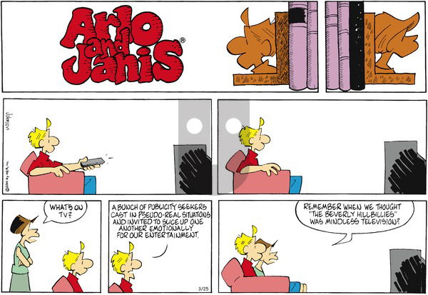Arlo and Janis on Sunday March 25, 2001 Comic Strip
