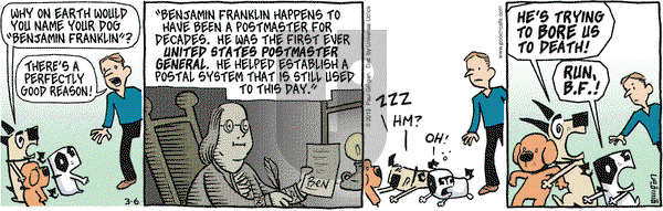 Pooch Cafe on Wednesday March 6, 2013 Comic Strip