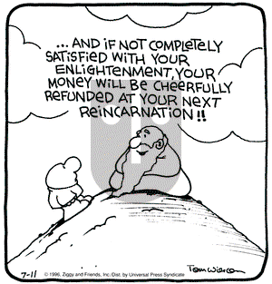 Ziggy on Thursday July 11, 1996 Comic Strip