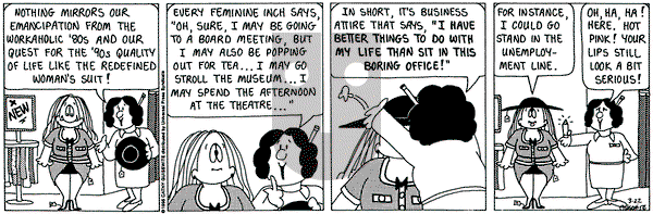 Cathy Classics on Wednesday March 22, 1995 Comic Strip