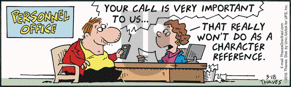 Frank and Ernest on Wednesday March 18, 2015 Comic Strip