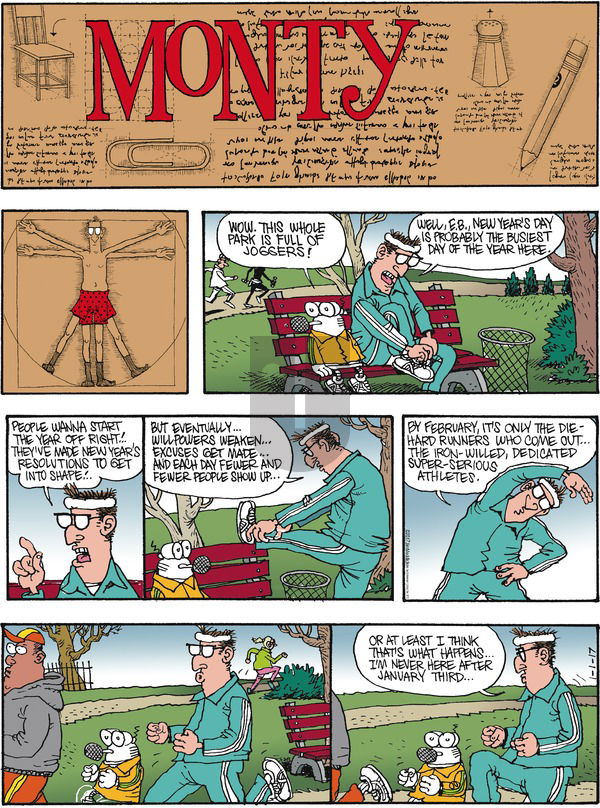 Monty on Sunday January 1, 2017 Comic Strip