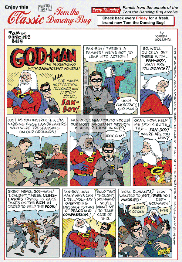 Tom the Dancing Bug on Thursday March 5, 2020 Comic Strip