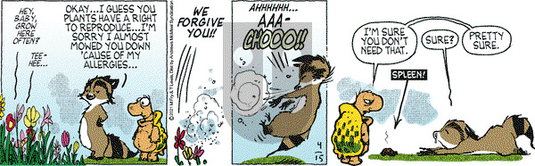 Over the Hedge on Thursday April 15, 2021 Comic Strip