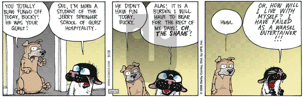 Get Fuzzy on Monday September 18, 2006 Comic Strip