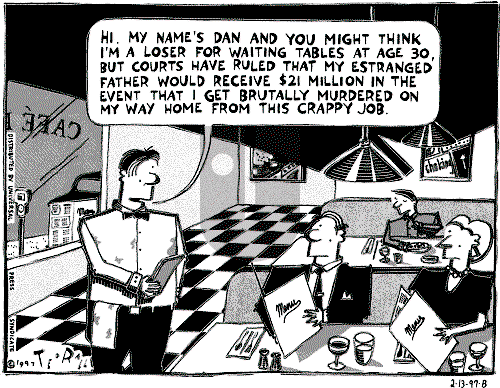 Ted Rall on Monday February 17, 1997 Comic Strip