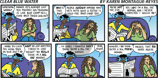 Clear Blue Water on Sunday July 9, 2006 Comic Strip