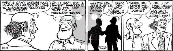 Alley Oop on Saturday October 15, 1977 Comic Strip