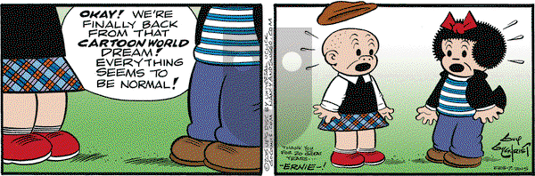 Nancy on Saturday February 7, 2015 Comic Strip