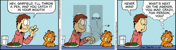 Garfield on Monday November 19, 2012 Comic Strip