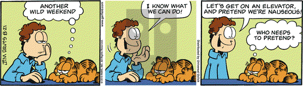 Garfield on Saturday August 21, 2010 Comic Strip