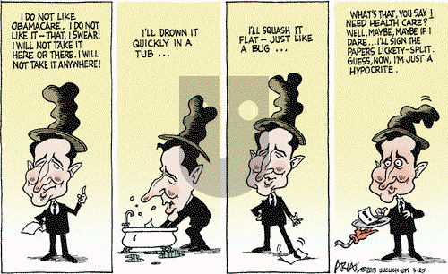 Robert Ariail on Wednesday March 25, 2015 Comic Strip